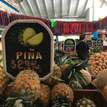 Pineapple for sale in Playa Del Carmen